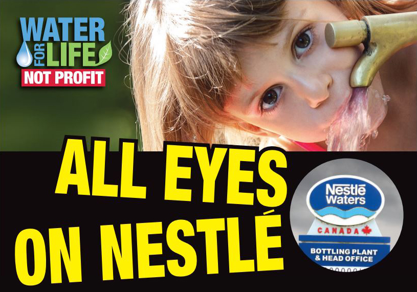 All Eyes on Nestlé campaign poster
